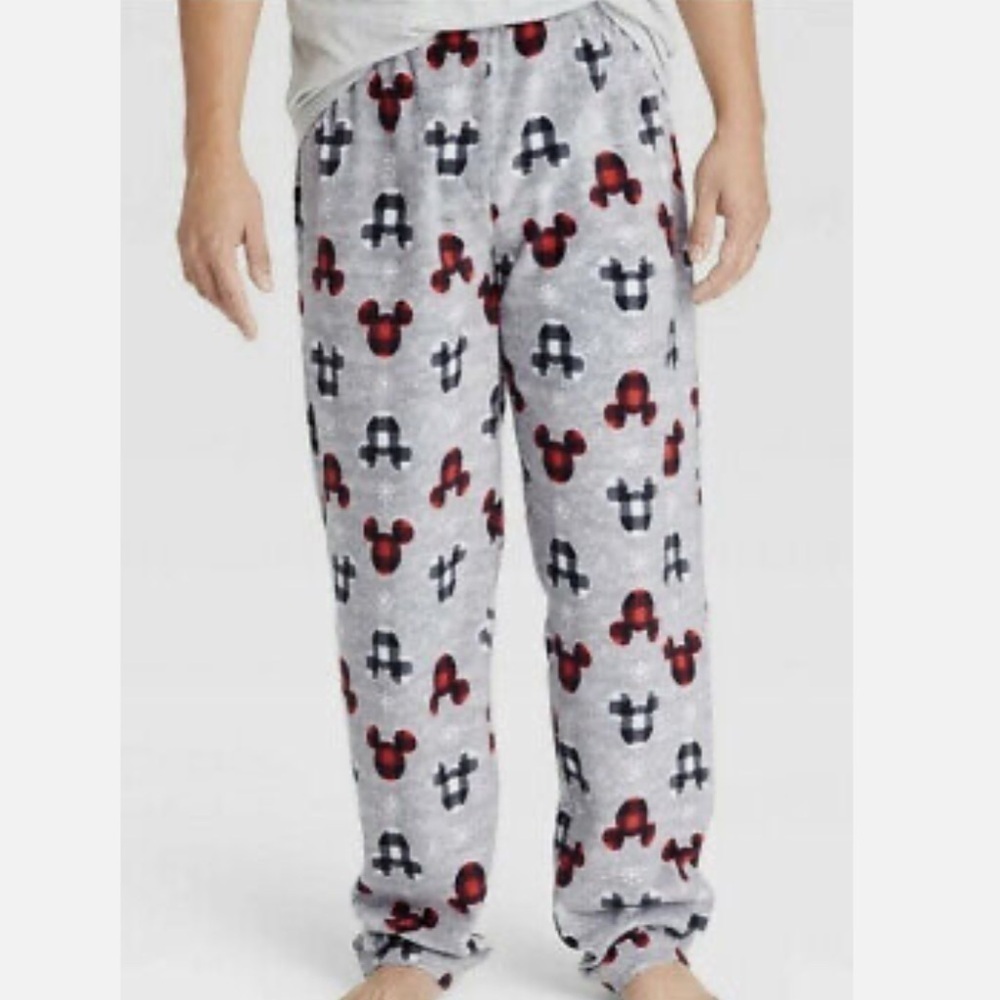 Disney Mickey Mouse pajama pants plaid ears